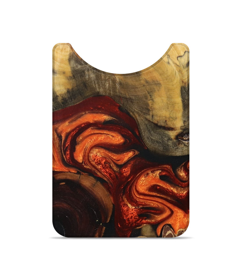 Live Edge Wood+Resin Wallet - Curtis (Red, 672732)