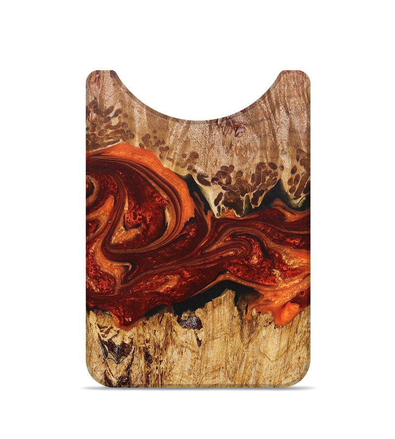 Live Edge Wood+Resin Wallet - Jazmine (Red, 672733)