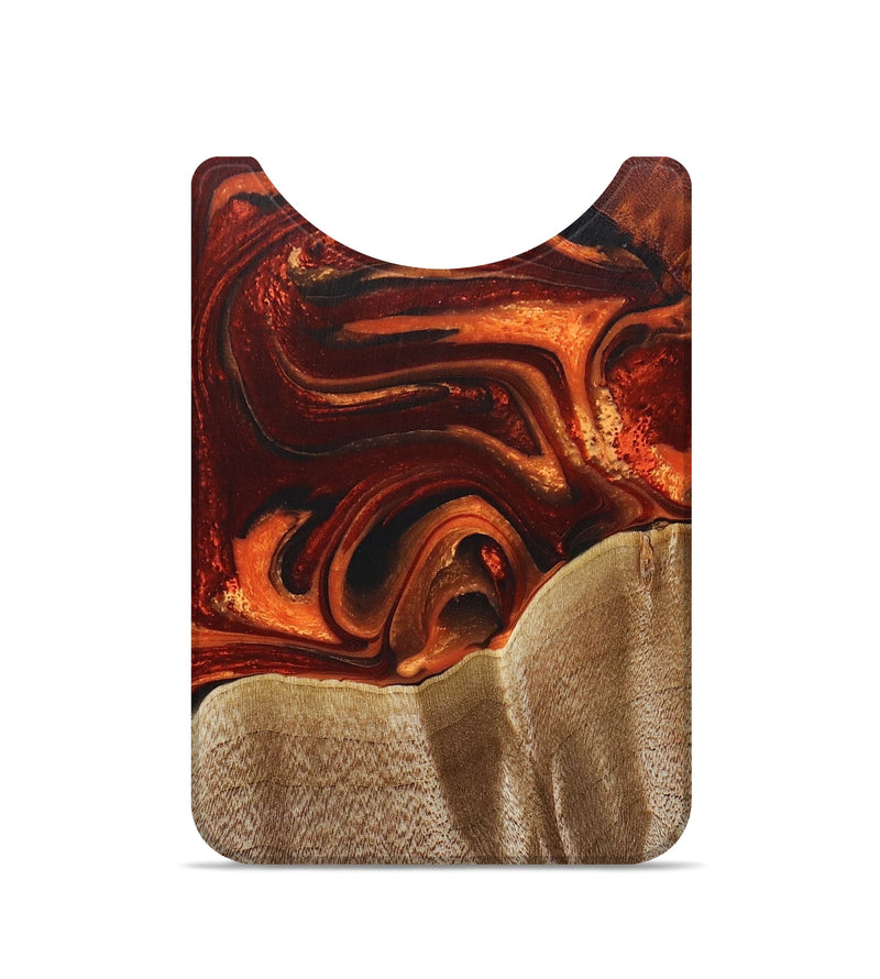 Live Edge Wood+Resin Wallet - Arlene (Red, 672740)