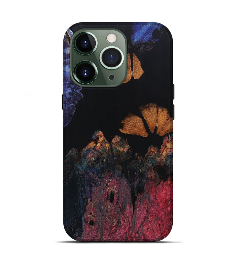 iPhone 13 Pro Wood+Resin Live Edge Phone Case - Anita (Mosaic, 672741)