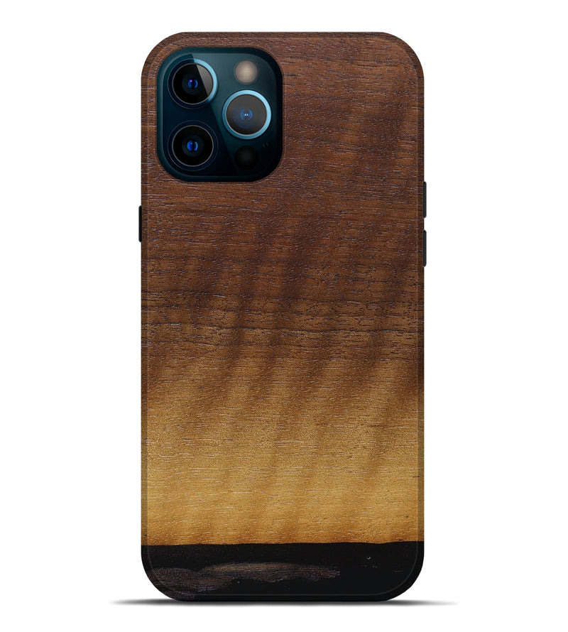 iPhone 12 Pro Max Wood+Resin Live Edge Phone Case - Della (Wood Burl, 672750)