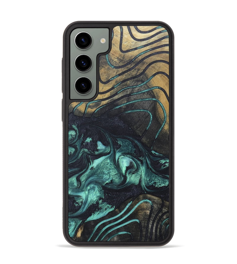 Galaxy S23 Plus Wood+Resin Phone Case - Miles (Pattern, 672798)