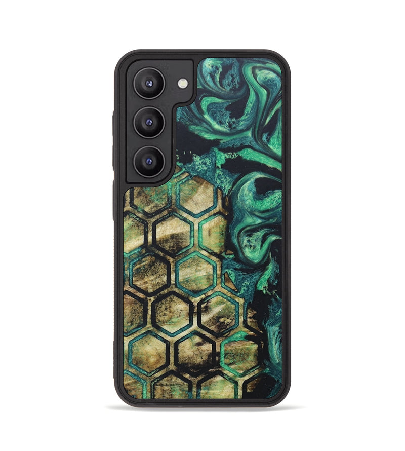 Galaxy S23 Wood+Resin Phone Case - Charlotte (Pattern, 672809)