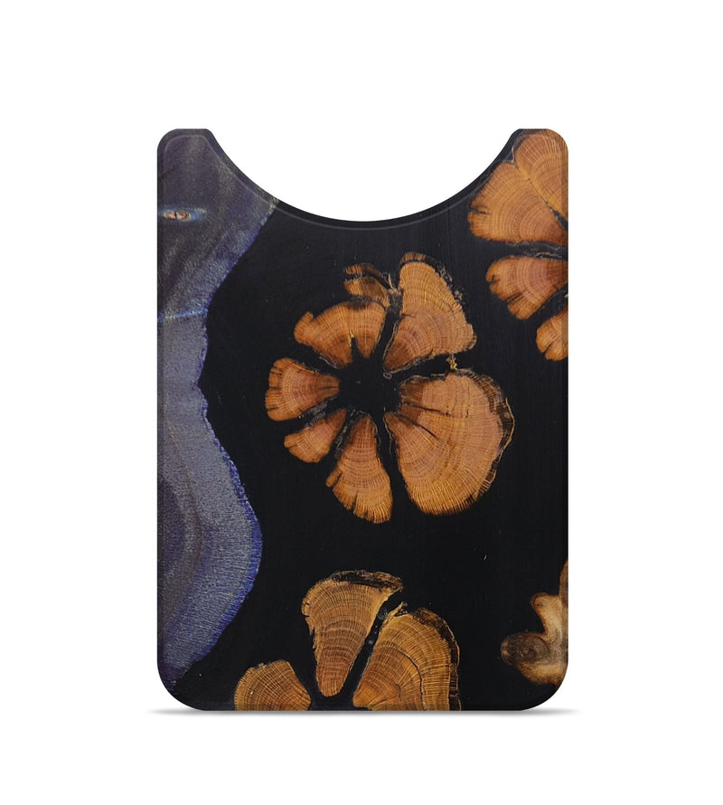 Live Edge Wood+Resin Wallet - Milani (Pure Black, 672983)