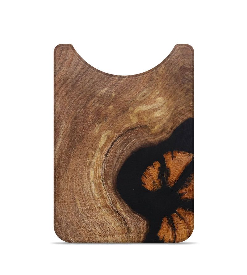 Live Edge Wood+Resin Wallet - Lee (Pure Black, 672984)