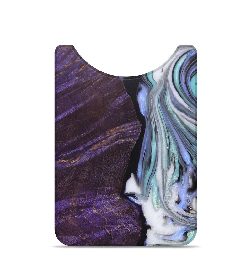 Live Edge Wood+Resin Wallet - Ellen (Purple, 672985)