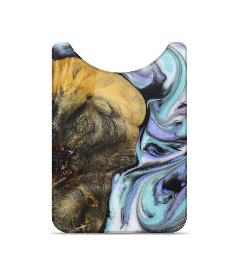 Live Edge Wood+Resin Wallet - Kathleen (Purple, 672986)