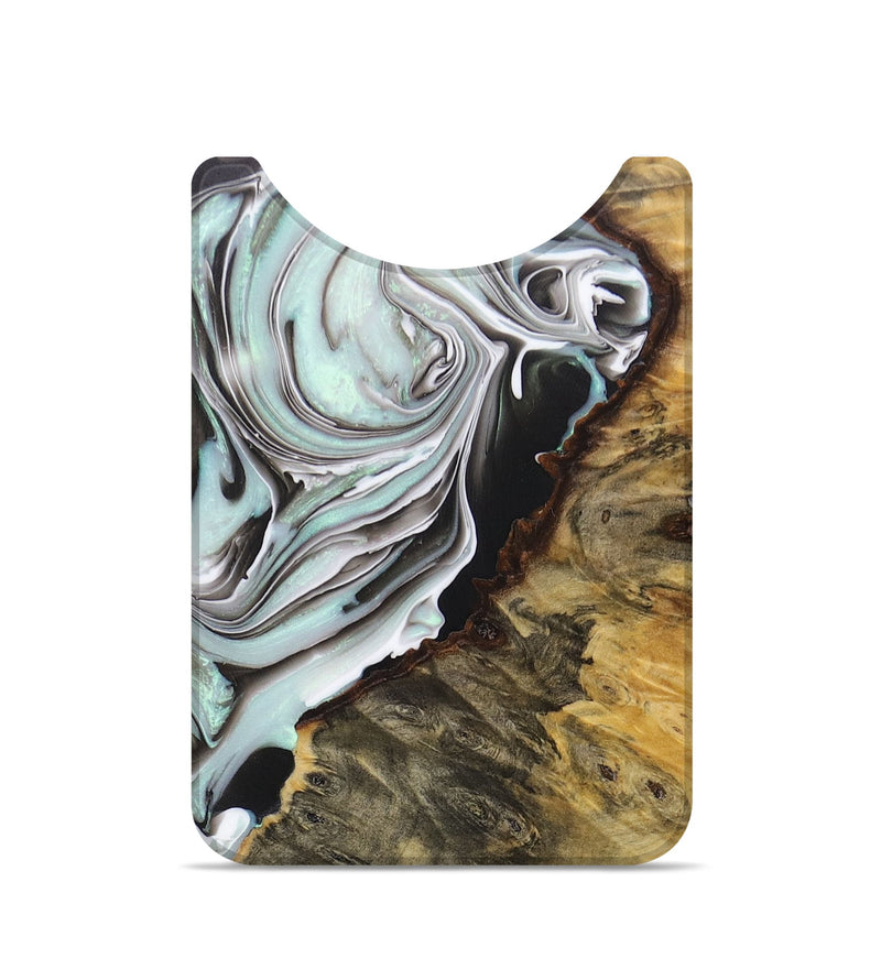 Live Edge Wood+Resin Wallet - Ruth (Blue, 672992)