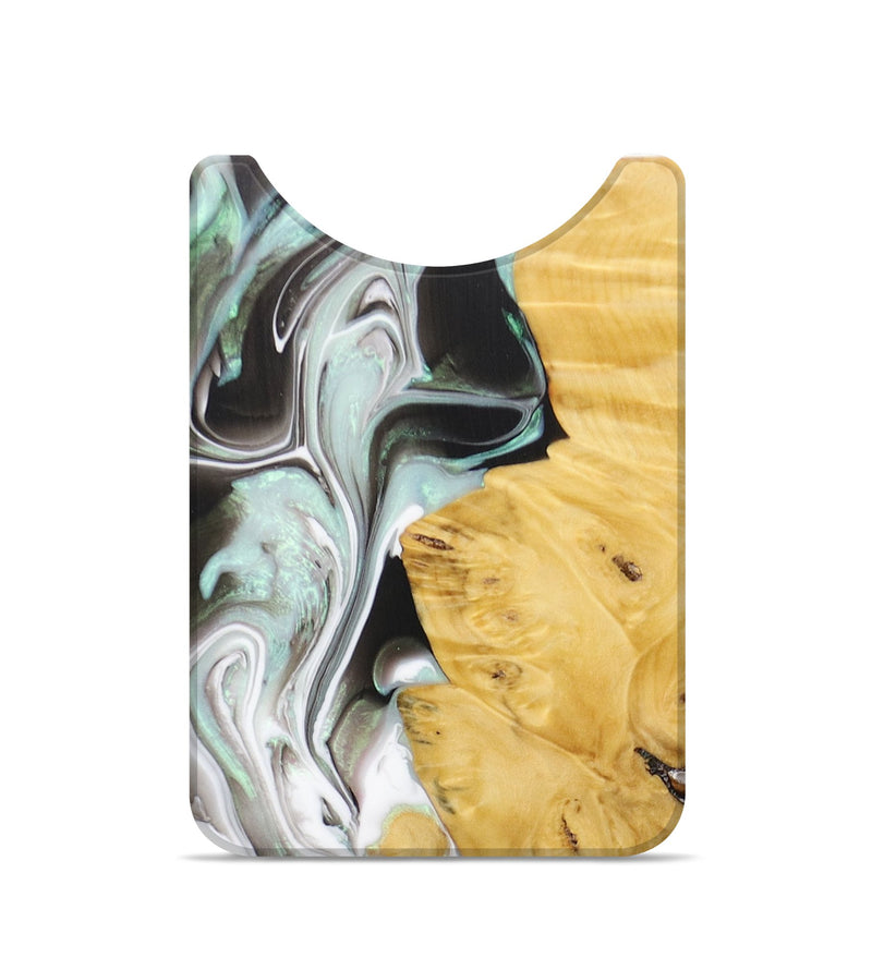 Live Edge Wood+Resin Wallet - Jeffery (Blue, 672993)