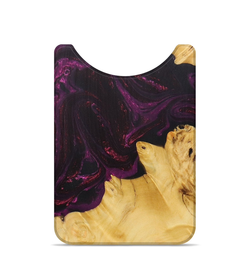 Live Edge Wood+Resin Wallet - Jill (Purple, 672999)