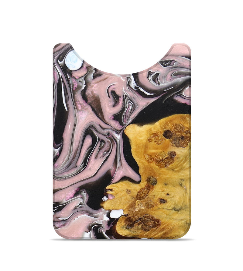 Live Edge Wood+Resin Wallet - Nasir (Purple, 673001)