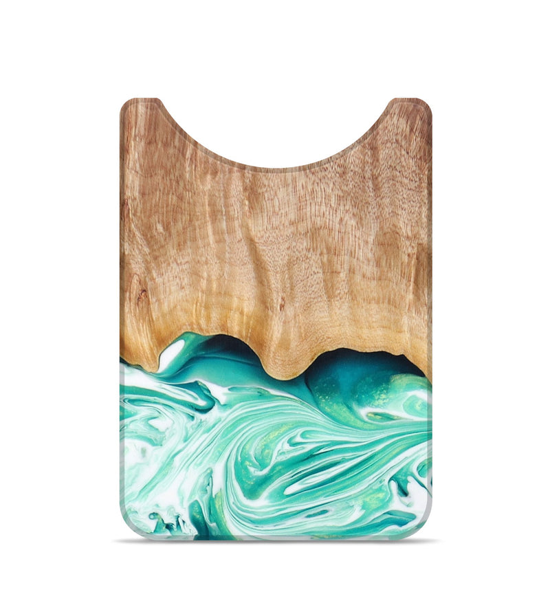 Live Edge Wood+Resin Wallet - Julio (Green, 673003)