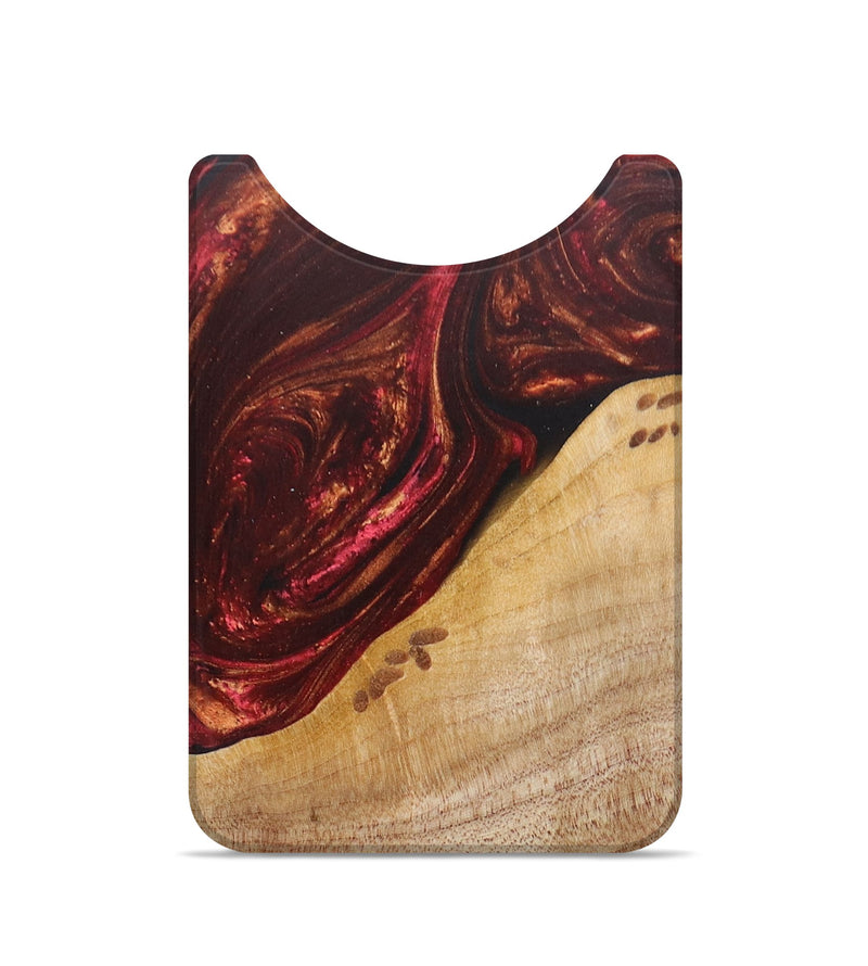 Live Edge Wood+Resin Wallet - Cedric (Red, 673007)