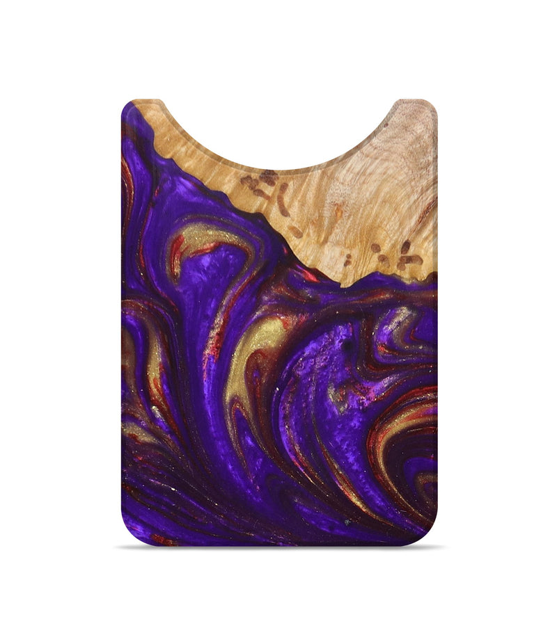 Live Edge Wood+Resin Wallet - Henry (Purple, 673011)