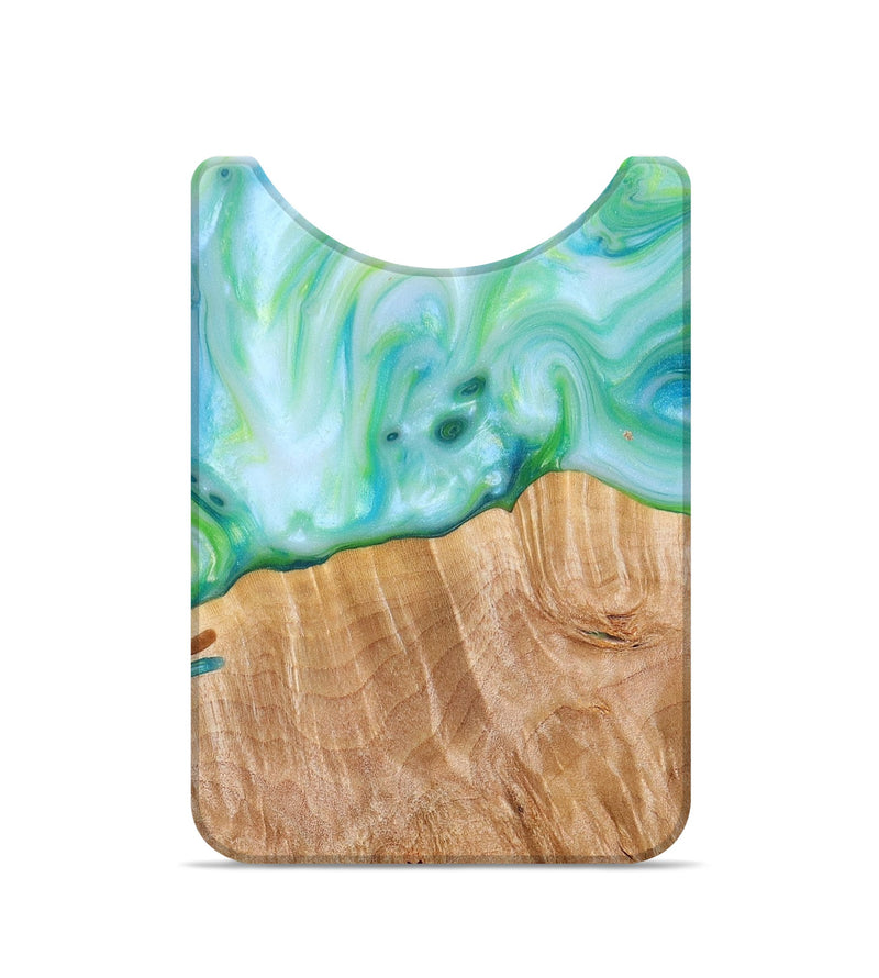 Live Edge Wood+Resin Wallet - Randolph (Blue, 673015)