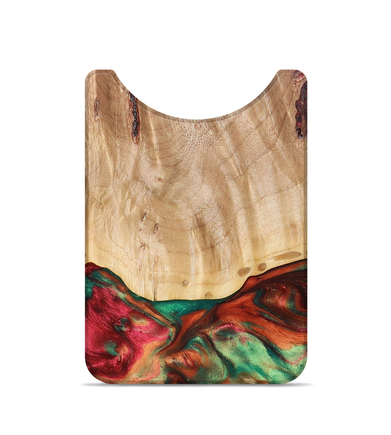 Live Edge Wood+Resin Wallet - Felicity (Red, 673019)
