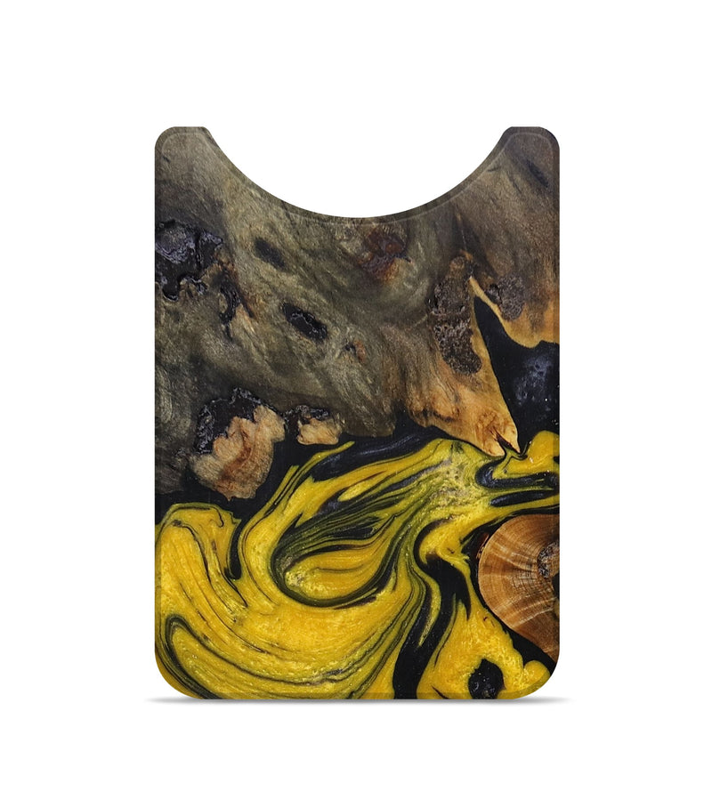 Live Edge Wood+Resin Wallet - Kai (Black & White, 673023)