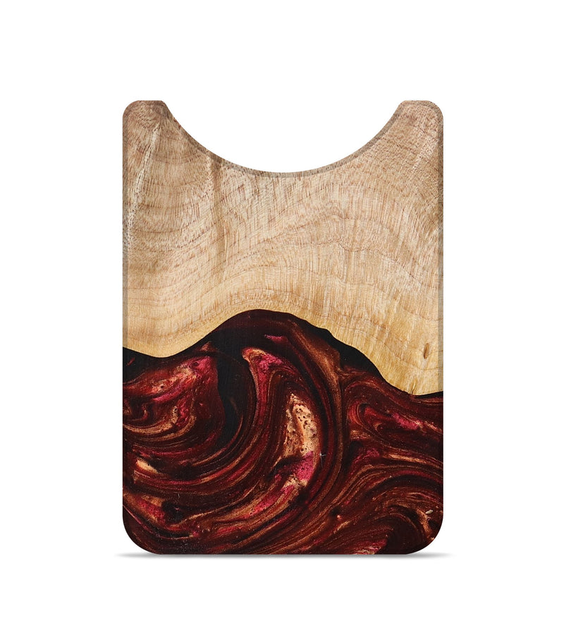 Live Edge Wood+Resin Wallet - Patti (Red, 673027)
