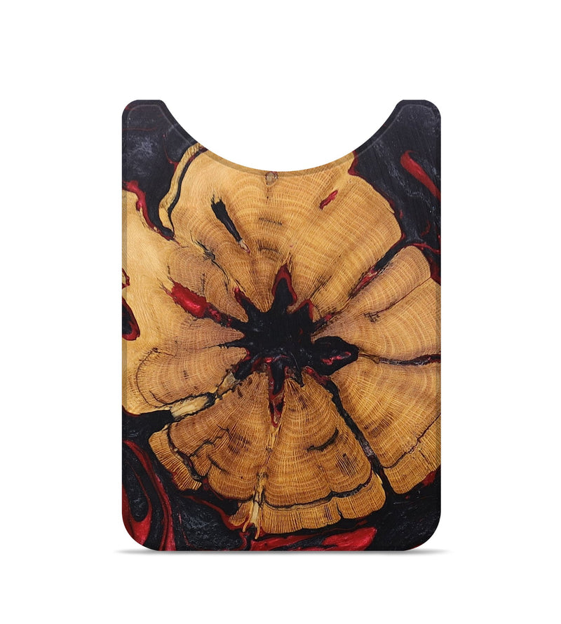 Live Edge Wood+Resin Wallet - Christa (Red, 673041)