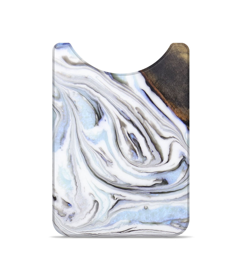 Live Edge Wood+Resin Wallet - Darren (Blue, 673045)