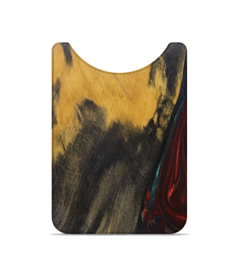 Live Edge Wood+Resin Wallet - Jordyn (Red, 673047)