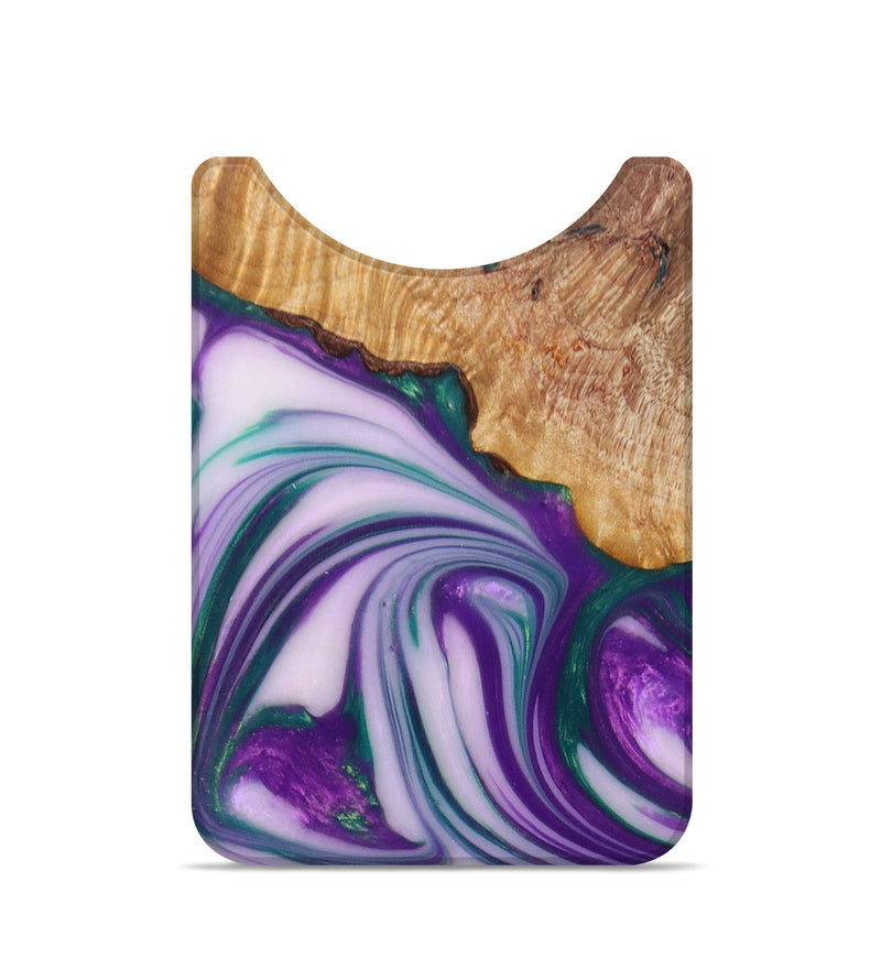 Live Edge Wood+Resin Wallet - Shawn (Purple, 673070)