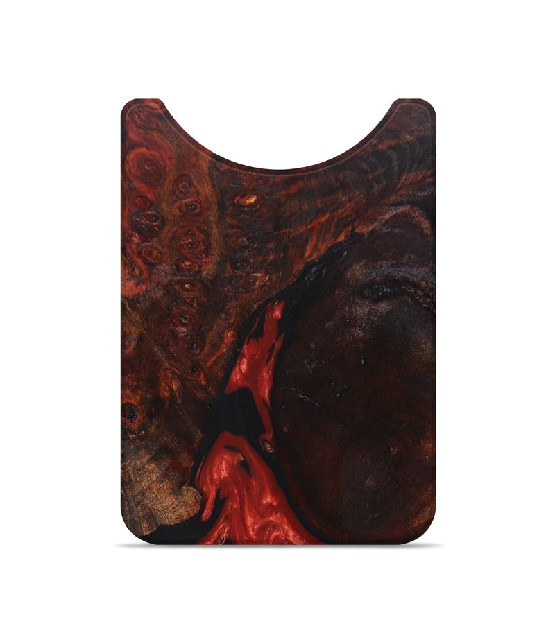 Live Edge Wood+Resin Wallet - Elisa (Red, 673072)