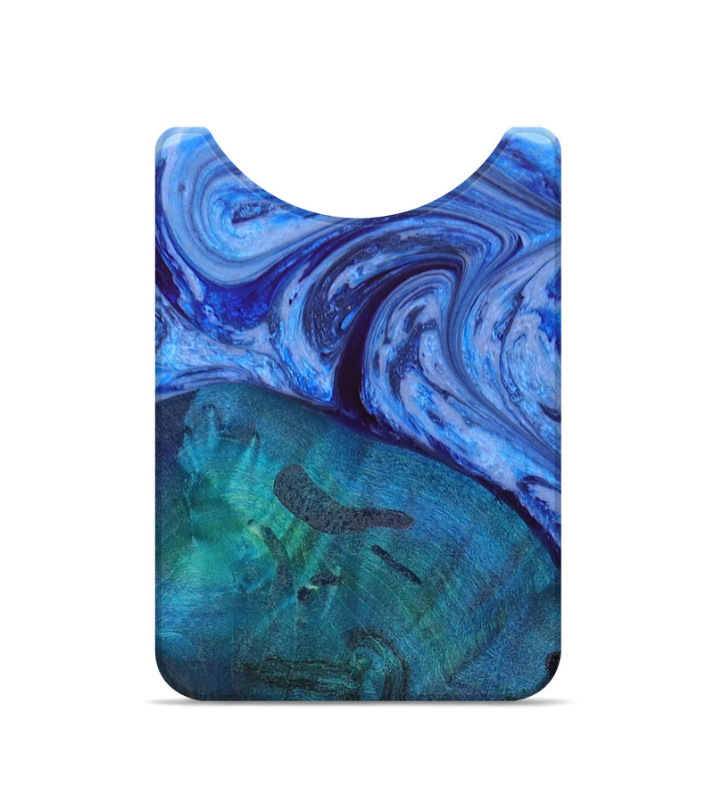 Live Edge Wood+Resin Wallet - Lila (Blue, 673074)