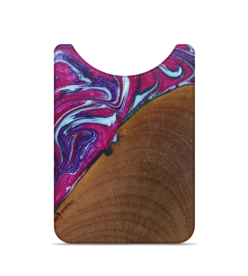 Live Edge Wood+Resin Wallet - Lillian (Purple, 673078)