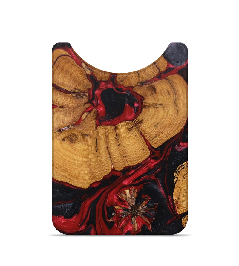 Live Edge Wood+Resin Wallet - Chloe (Red, 673080)