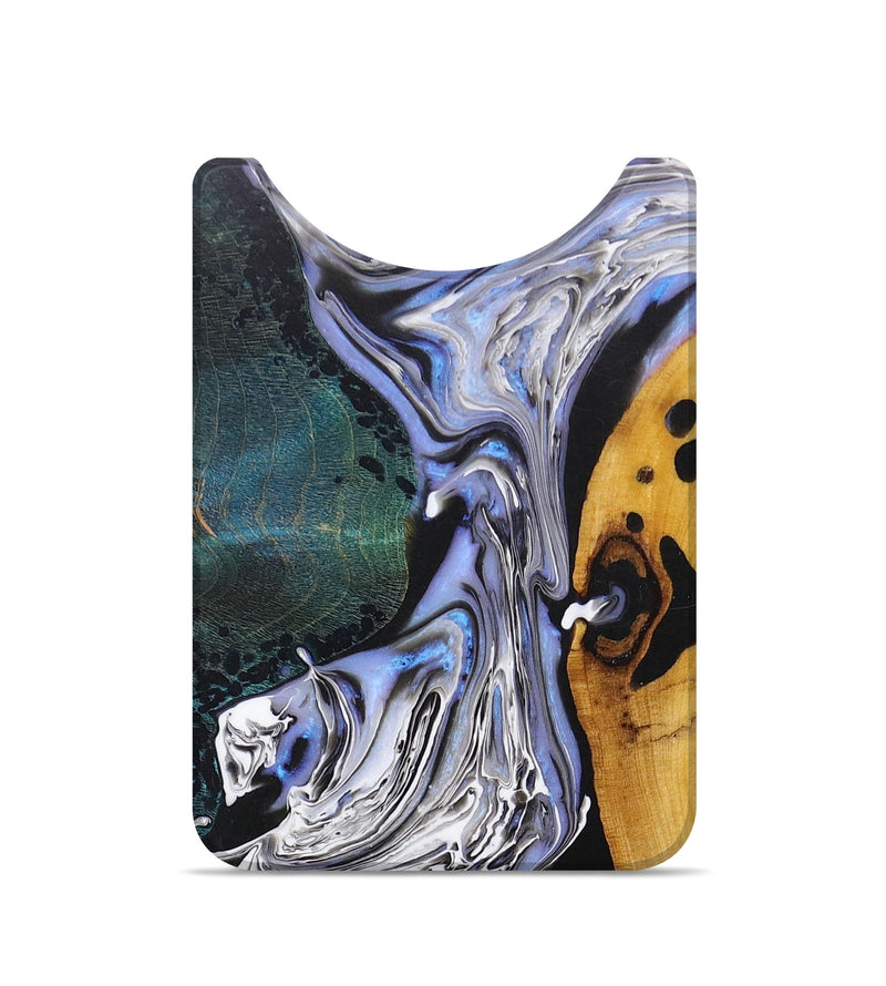 Live Edge ResinArt Wallet - Erma (Black & White, 673153)