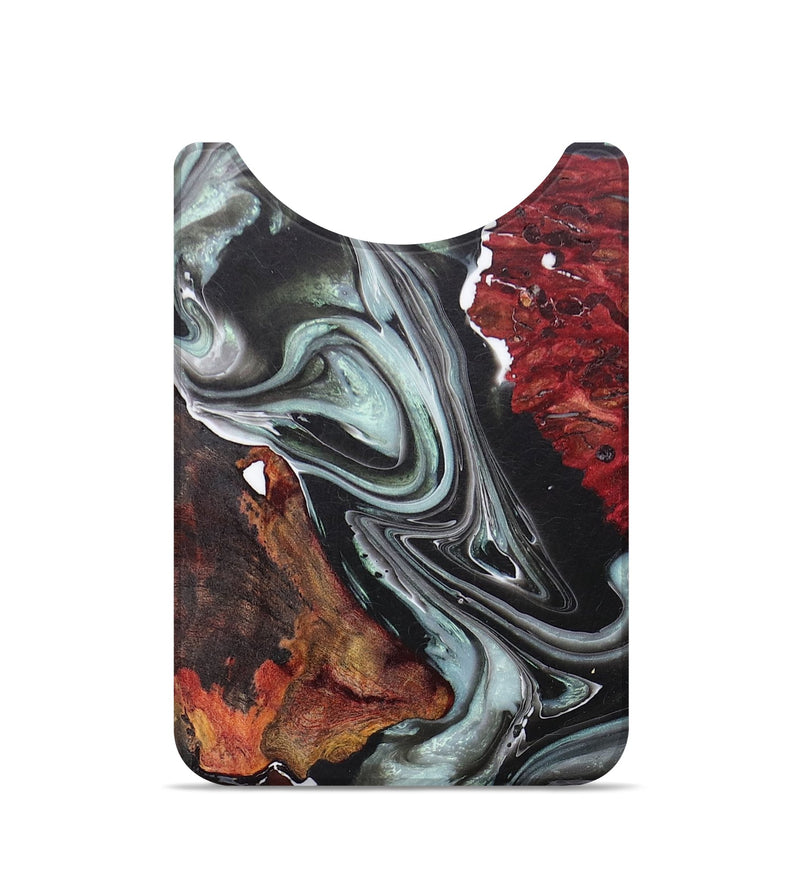 Live Edge Wood+Resin Wallet - Paxton (Black & White, 673159)