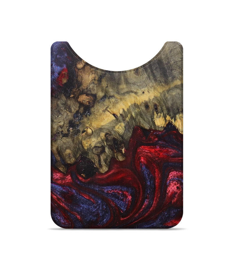Live Edge Wood+Resin Wallet - Felix (Red, 673160)