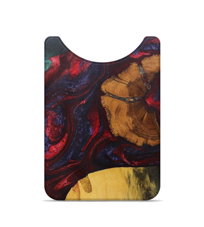 Live Edge Wood+Resin Wallet - Jeffery (Red, 673161)
