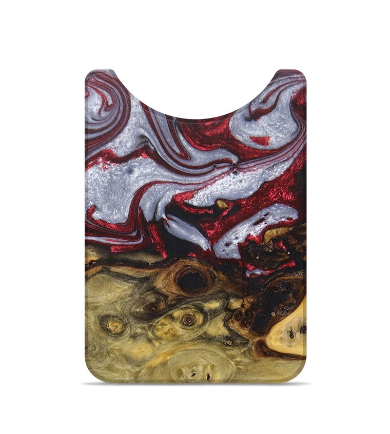 Live Edge Wood+Resin Wallet - Angelique (Red, 673166)