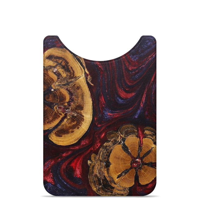 Live Edge Wood+Resin Wallet - Vicky (Red, 673167)
