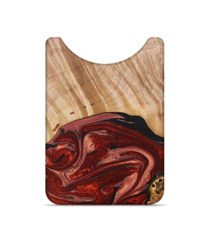Live Edge Wood+Resin Wallet - Kade (Red, 673171)