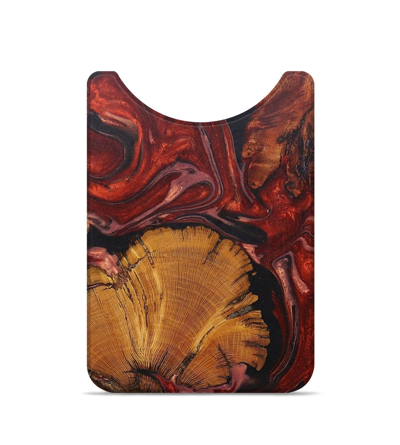 Live Edge Wood+Resin Wallet - Angela (Red, 673173)