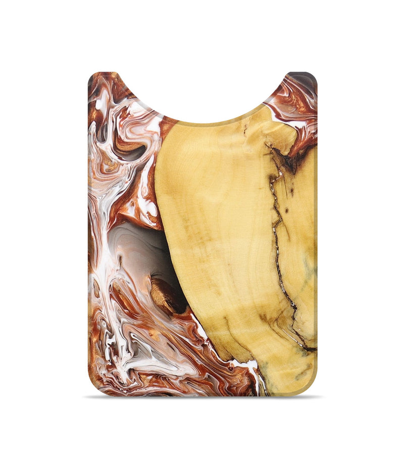 Live Edge Wood+Resin Wallet - Suzanne (Red, 673174)