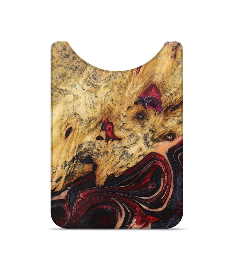 Live Edge Wood+Resin Wallet - Hector (Red, 673177)