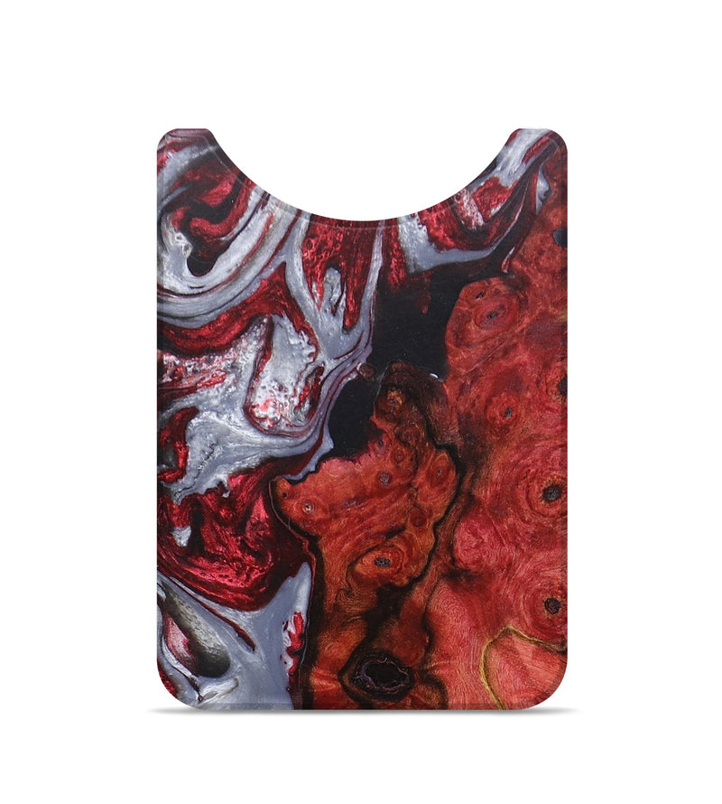 Live Edge Wood+Resin Wallet - Vonda (Red, 673182)