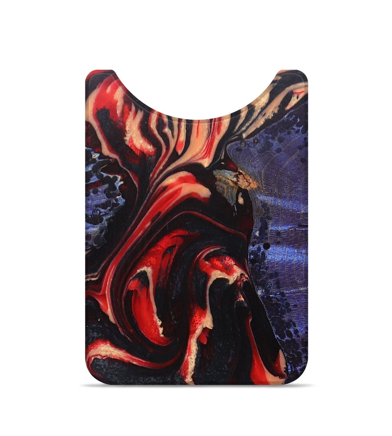 Live Edge Wood+Resin Wallet - Robin (Red, 673185)