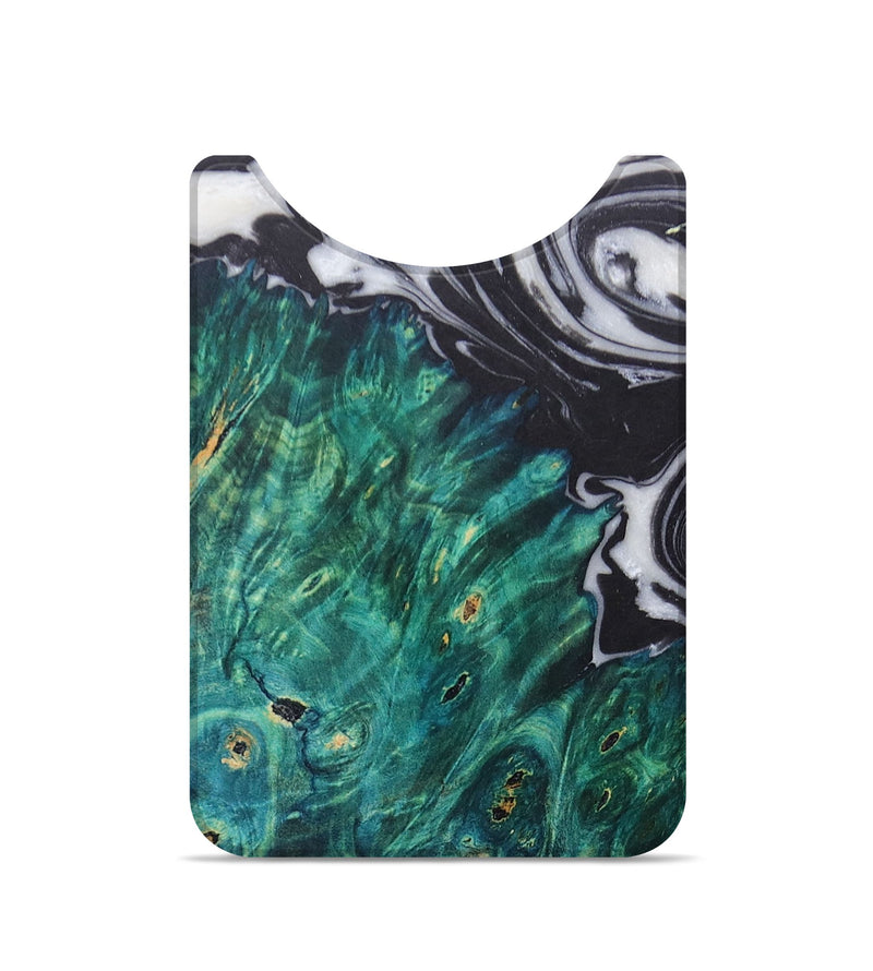 Live Edge Wood+Resin Wallet - Nathan (Black & White, 673191)