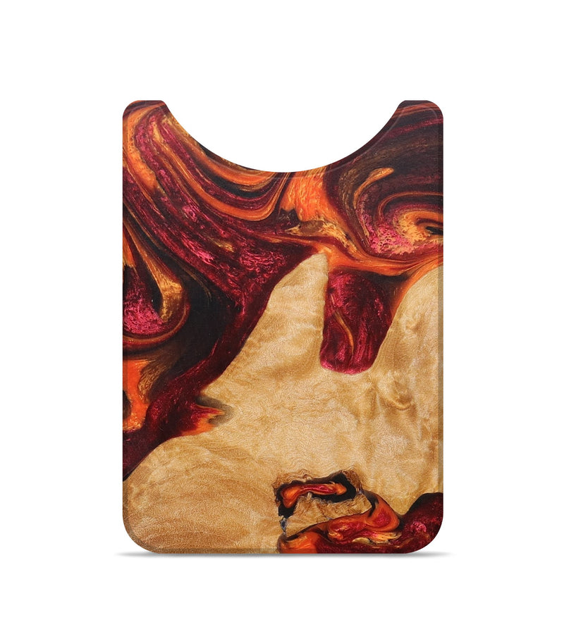 Live Edge Wood+Resin Wallet - Esteban (Red, 673193)