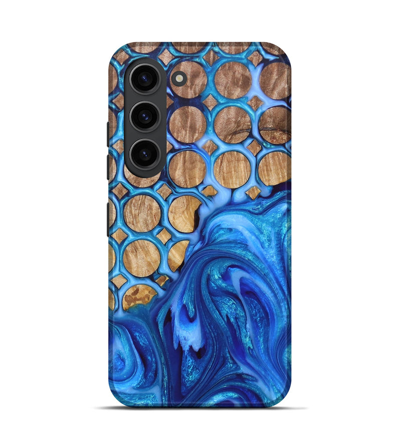 Galaxy S23 Wood+Resin Live Edge Phone Case - Brianne (Pattern, 673209)