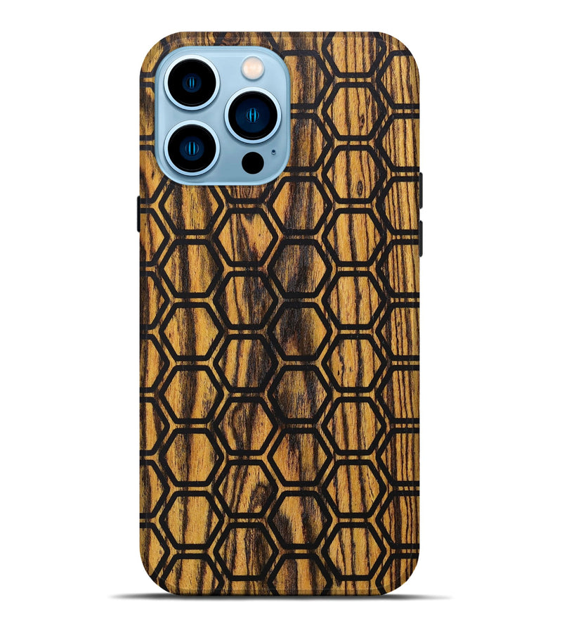 iPhone 14 Pro Max Wood+Resin Live Edge Phone Case - Emmett (Pattern, 673210)