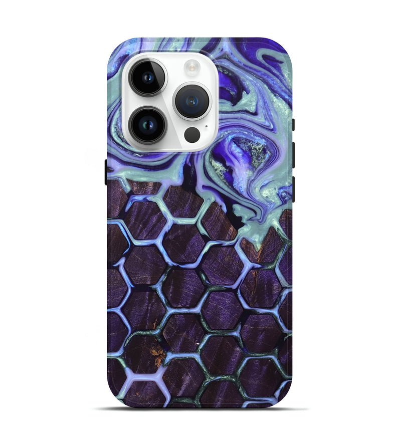 iPhone 15 Pro Wood+Resin Live Edge Phone Case - Isla (Pattern, 673214)