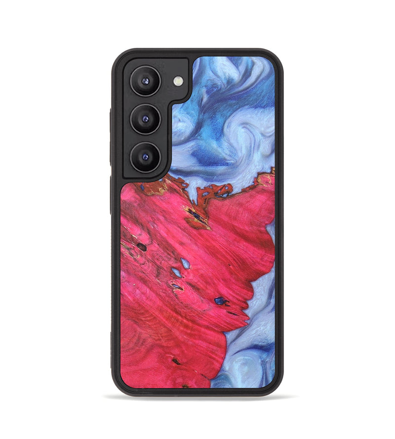 Galaxy S23 Wood+Resin Phone Case - Ember (Blue, 673272)