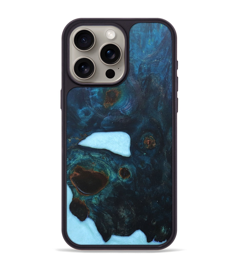 iPhone 15 Pro Max Wood+Resin Phone Case - Jeremiah (Wood Burl, 673291)