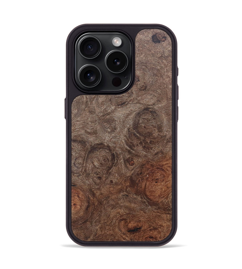 iPhone 15 Pro Wood+Resin Phone Case - Ashlyn (Wood Burl, 673300)
